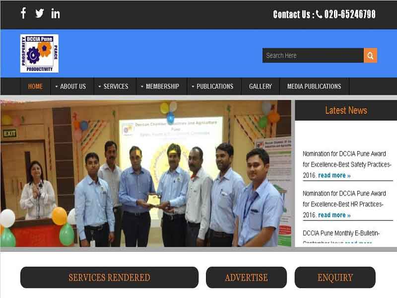 Client website DCCIA Pune